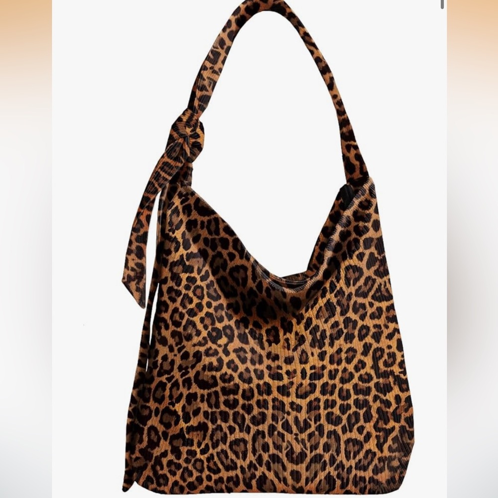 Amazon Leopard Print Tote Bag in Bro - Picture 7 of 13